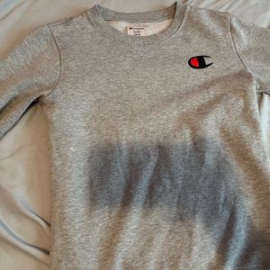 Grey teens or xxs-xs champion sweatshirt.